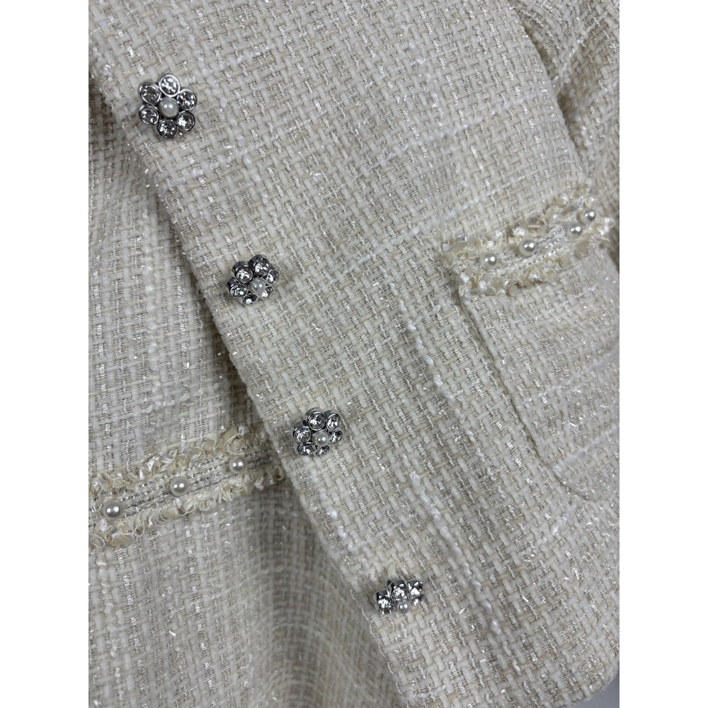 Rachel Zoe Girls Tweed Dress Jacket Set Size 7 Classic Luxe Outfit - Picture 8 of 12